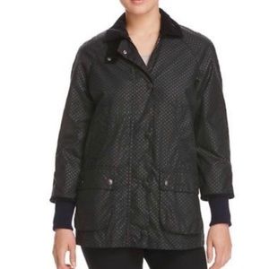 NWT BARBOUR Bedale Field Jacket Navy Dot Size 4